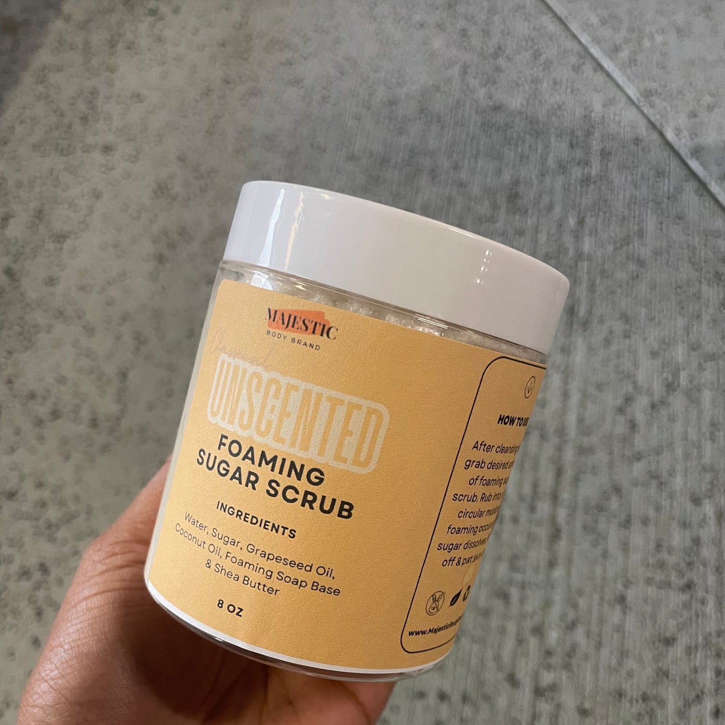 Foaming Sugar Scrub